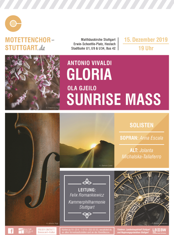 Bild vom Weihnachtskonzert des Motettenchors Stuttgart 2019
