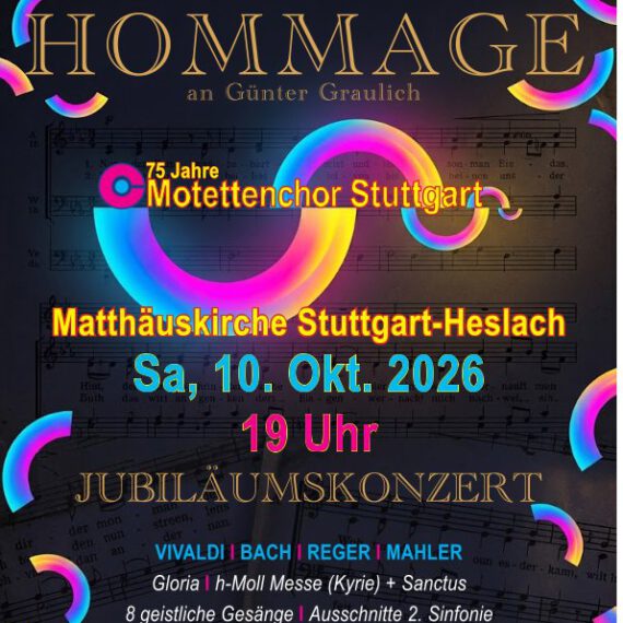Jubiläumskonzert 75 Jahre Motettenchor