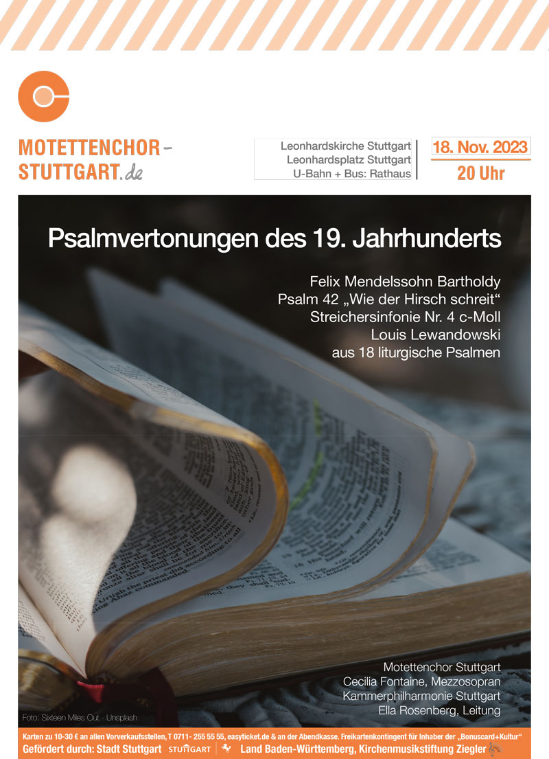 Bild Plakat Konzert 2023 Psalmvertonungen